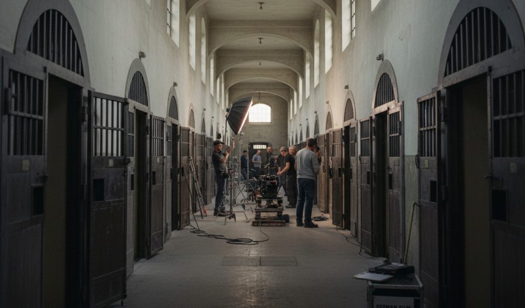 Dreh in einem alten Gefängnis