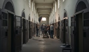 Dreh in einem alten Gefängnis