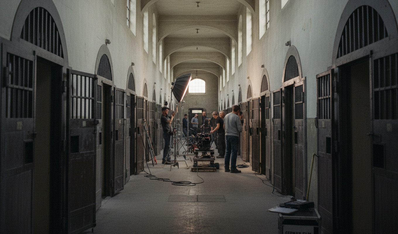 Dreh in einem alten Gefängnis
