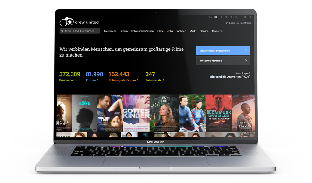 Branchenplattform, Vernetzung, Einstieg & Arbeit in der Filmbranche